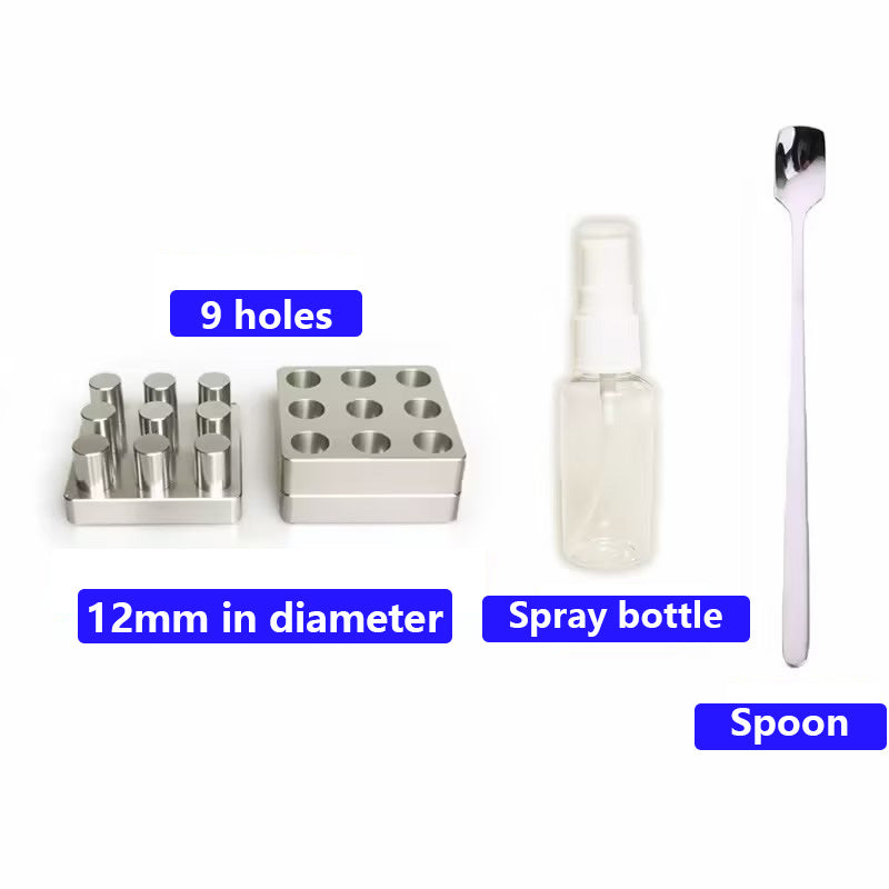 Stainless Steel Tablet Press Die Set 9-Hole | Kit