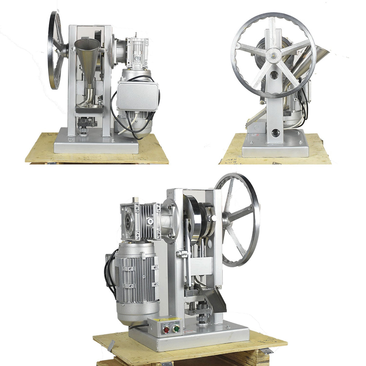 THDP-6 tablet press front side and rear views