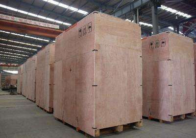Wooden equipment packing crates
