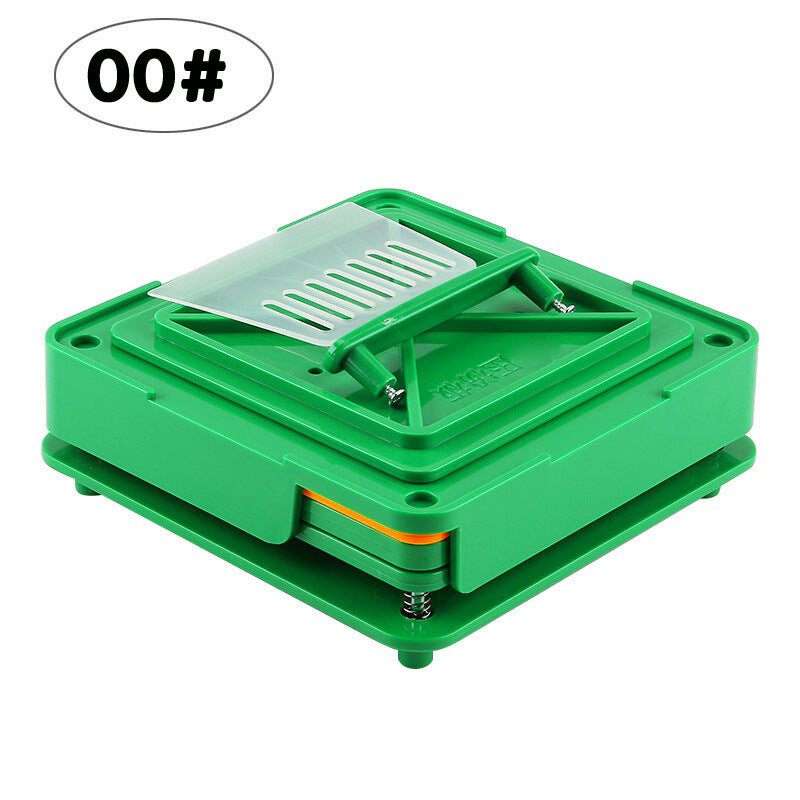 Green ABS Manual Capsule Filling Machine | 100-Hole | Size 000#–3#