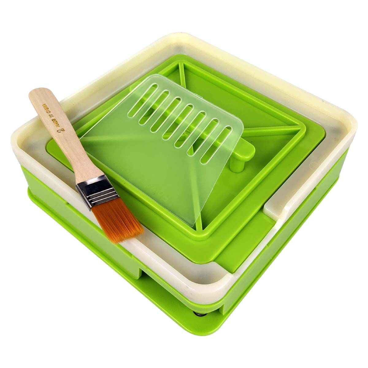 Grass Green ABS Manual Capsule Filling Machine | 100-Hole | Size 000#–3#