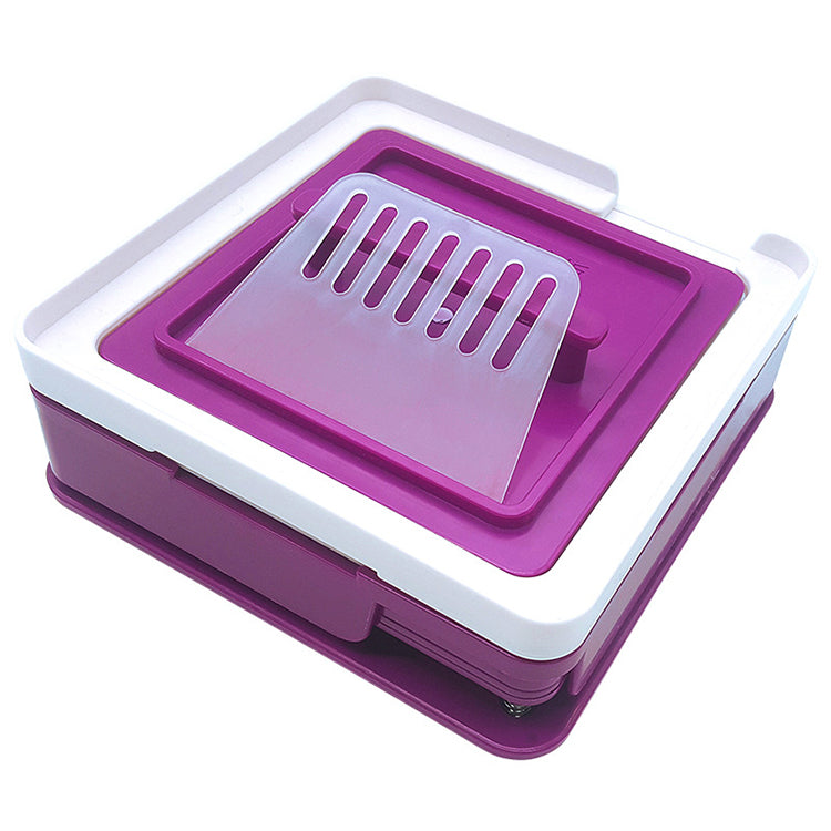 Purple ABS Manual Capsule Filling Machine | 100-Hole | Size 000#–3#