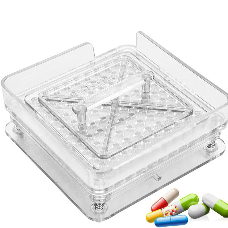 Acrylic Manual Capsule Filling Machine | 100-Hole | Size 000#–5#