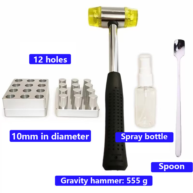 Stainless Steel Tablet Press Die Set 12-Hole | Kit