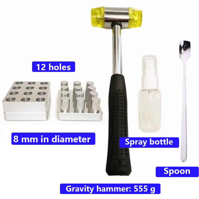 Stainless Steel Tablet Press Die Set 12-Hole | Kit