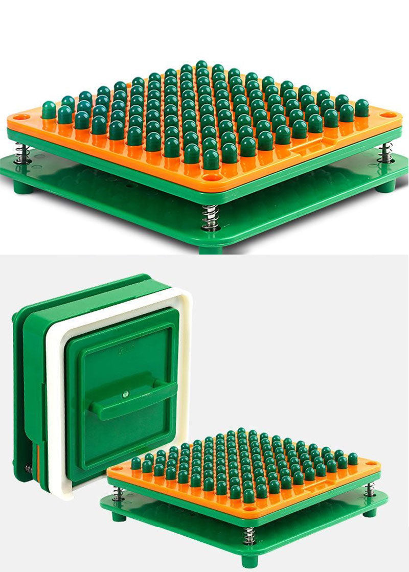 Green ABS Manual Capsule Filling Machine | 100-Hole | Size 000#–3#