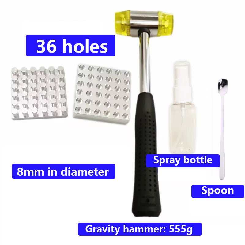 Food-Grade Stainless Steel Tablet Press Die Set 36-Hole | Kit