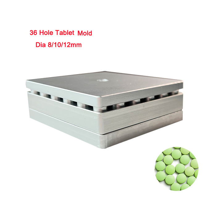 Food-Grade Stainless Steel Tablet Press Die Set 36-Hole | Kit