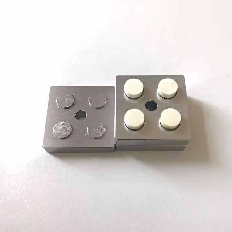4-Hole Stainless Steel Tablet Mold Kit | 10 mm | Mallet Included