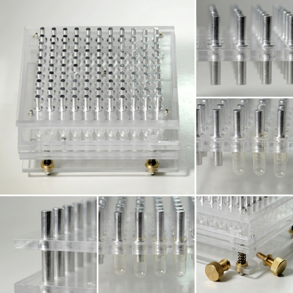 Acrylic Manual Capsule Filling Machine | 100-Hole | Size 000#–5#