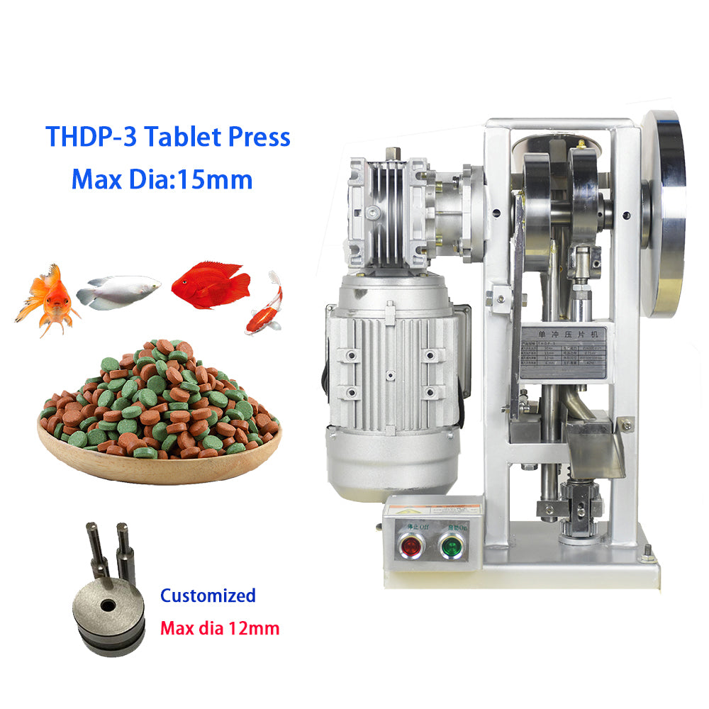 750W Electric & Manual Single Punch Tablet Press | Dual-Use