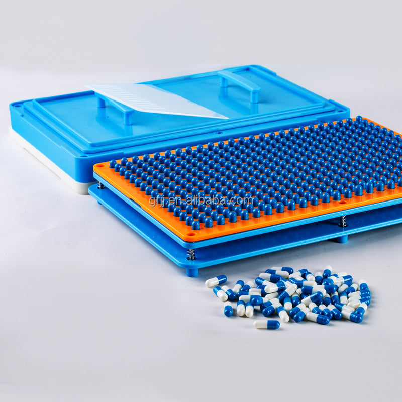 400-hole capsule filler disassembled components