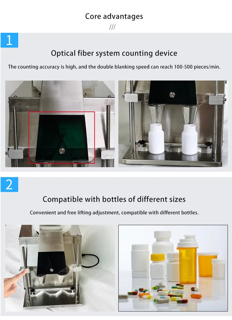 PJ-023 rotary capsule and tablet counter, product view 4