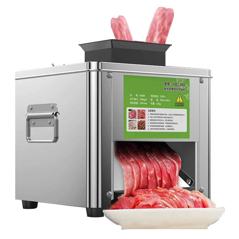 YP-J113-L meat strip cutting machine in use