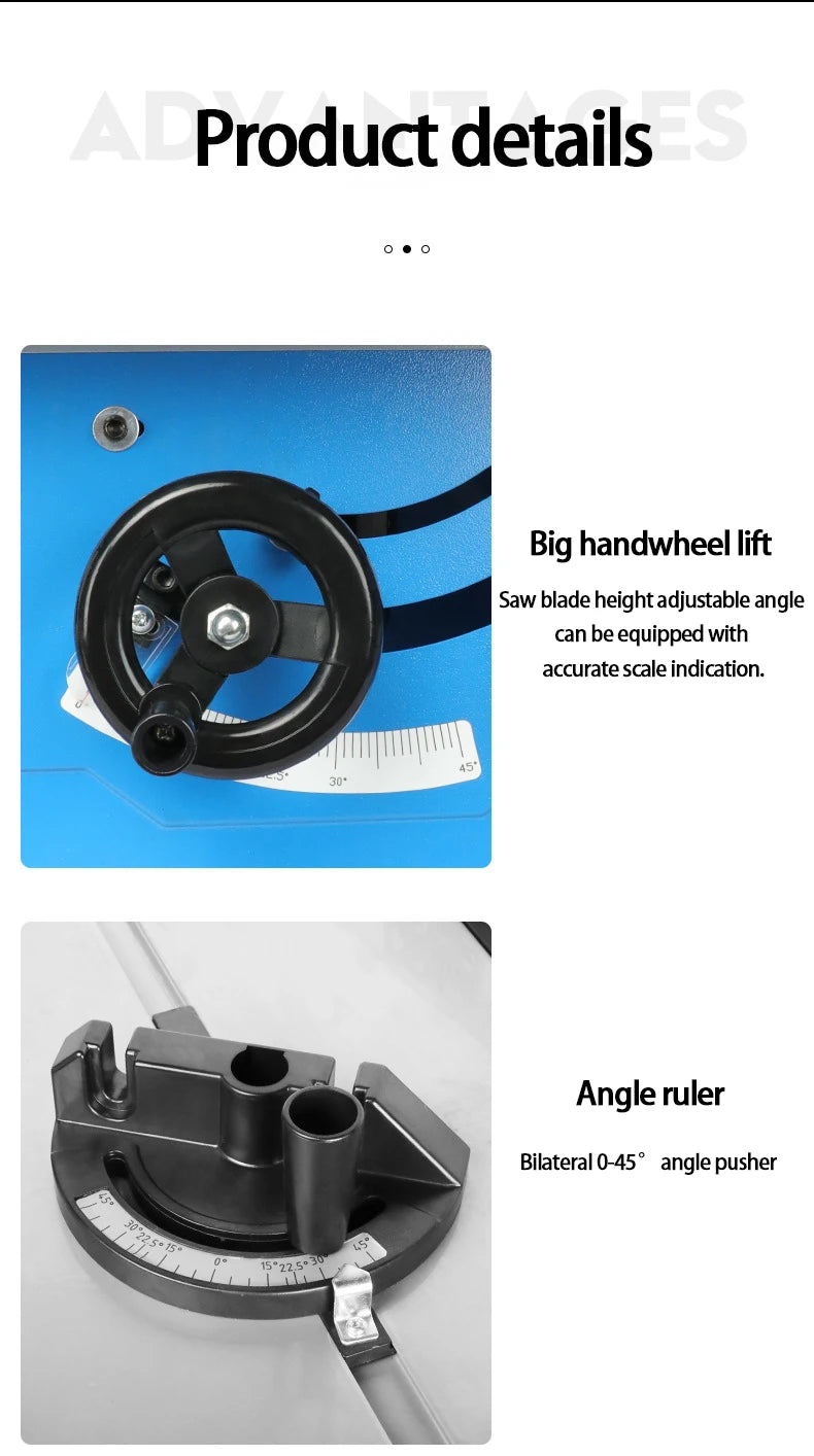 YP-J235-Y table saw adjustment components