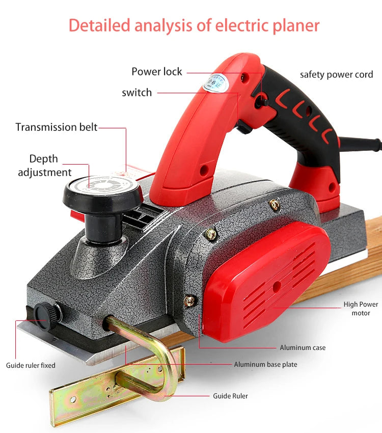 YP-J246-W wood planer component overview