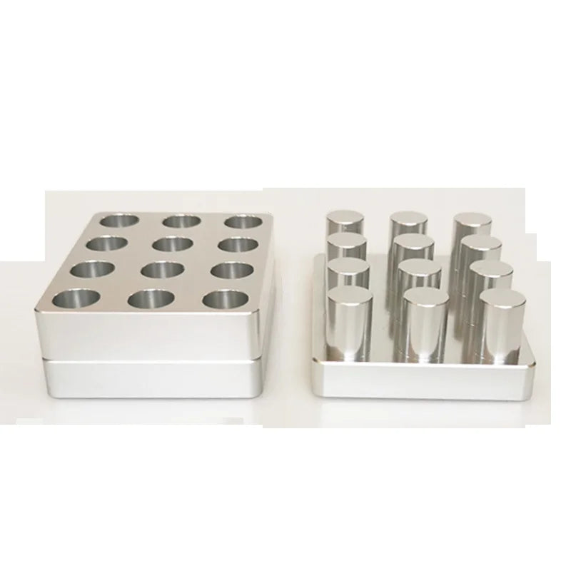 YP-J391 12-hole tablet mold plate and matching punch assembly